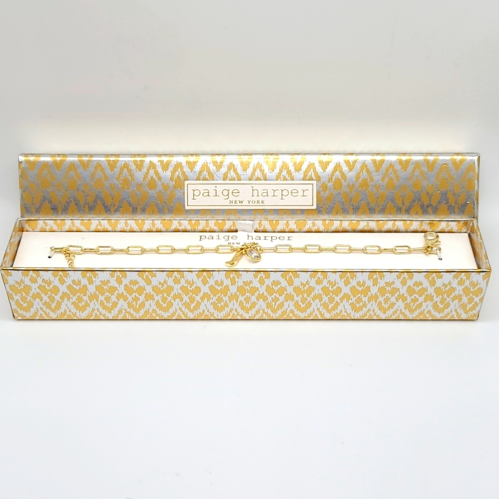 CLEARANCE Paige Harper Initial "J" Charm Bracelet